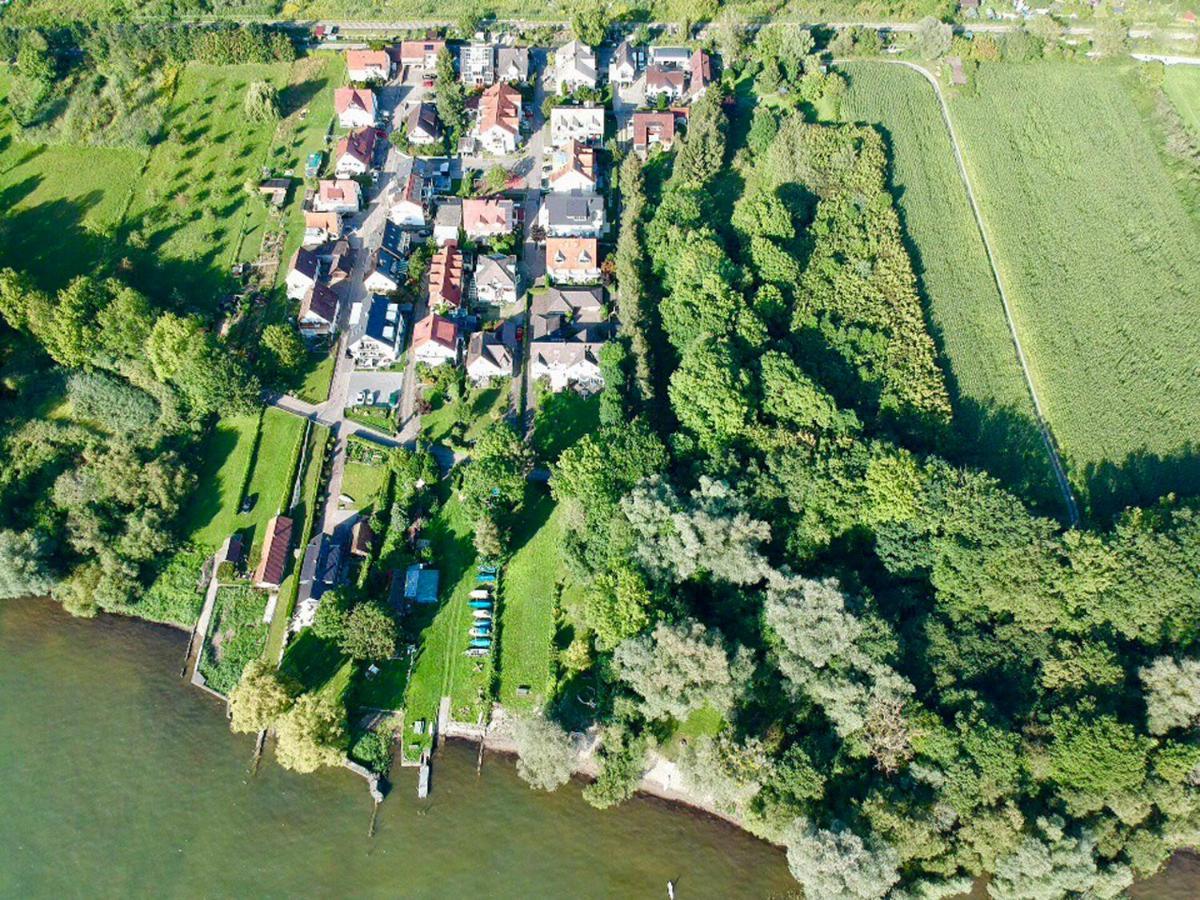 Wohlfuehl-Apartment Auenwald Im Naturschutzgebiet Mit Privatstrand フリードリヒスハーフェン エクステリア 写真